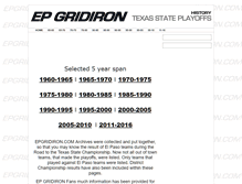 Tablet Screenshot of championships.epgridiron.com